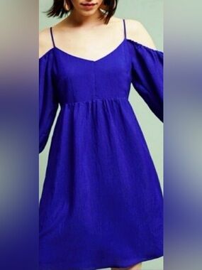 aureta denim puff sleeve dress Denim Puff-Sleeve Dress
